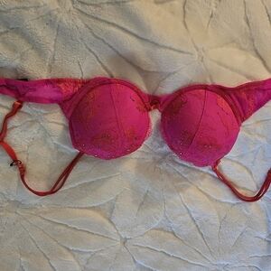 Elegant Pink Lace Bra